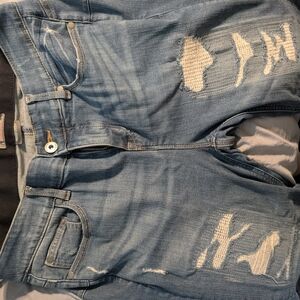 Torrid Casual Distressed Light Blue Boyfriend Jeans